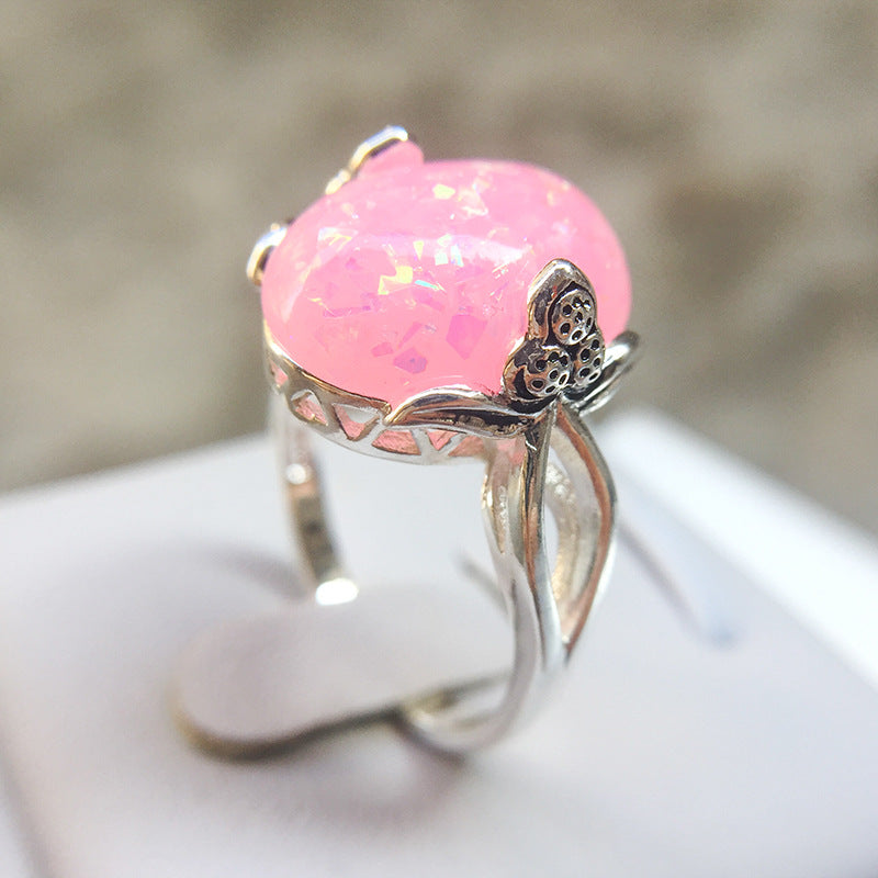 Vintage Opal  Stylish Finger Big Stone Jewelry
