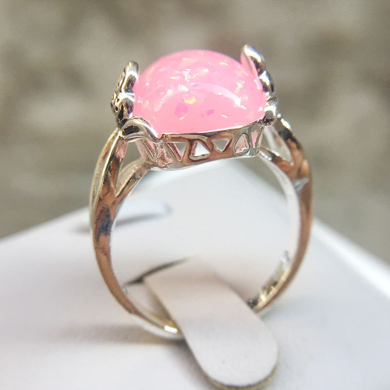 Vintage Opal  Stylish Finger Big Stone Jewelry