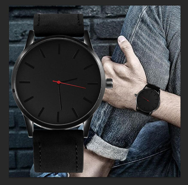 Men's Watch Fashion Watches For Men Large Dial Military Men Watch Leather Sport Clock