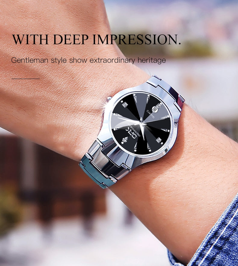 Luxury Dress Wristwatches Waterproof Luminous Auto Date