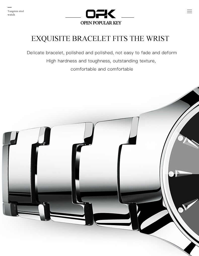 Luxury Dress Wristwatches Waterproof Luminous Auto Date