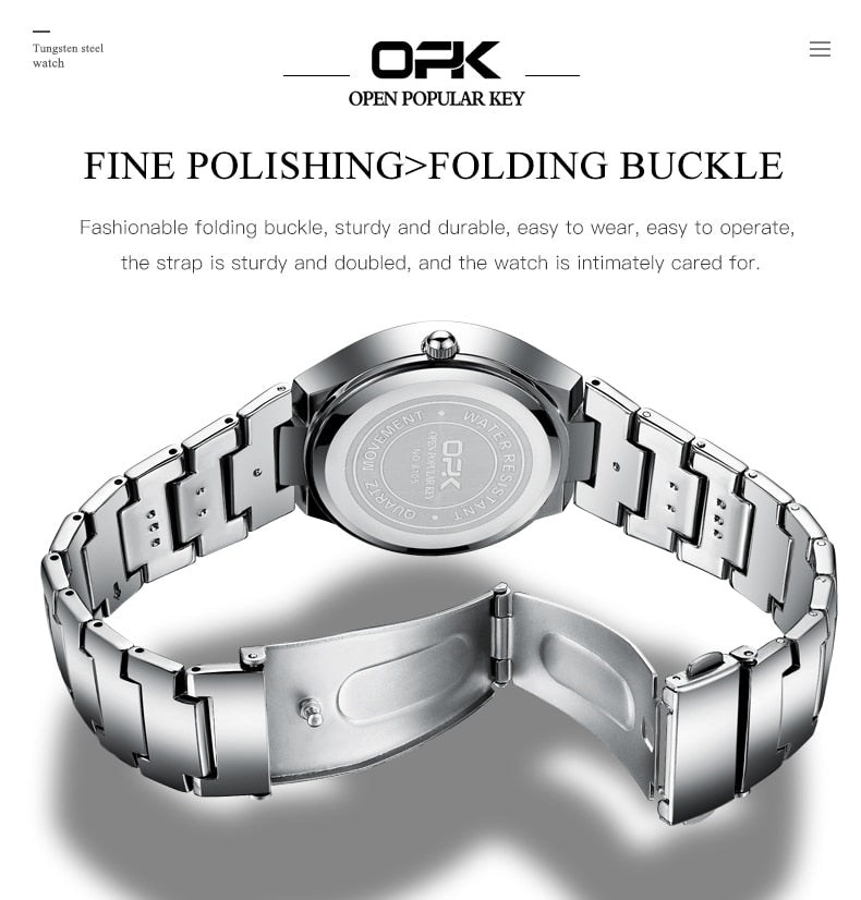 Luxury Dress Wristwatches Waterproof Luminous Auto Date