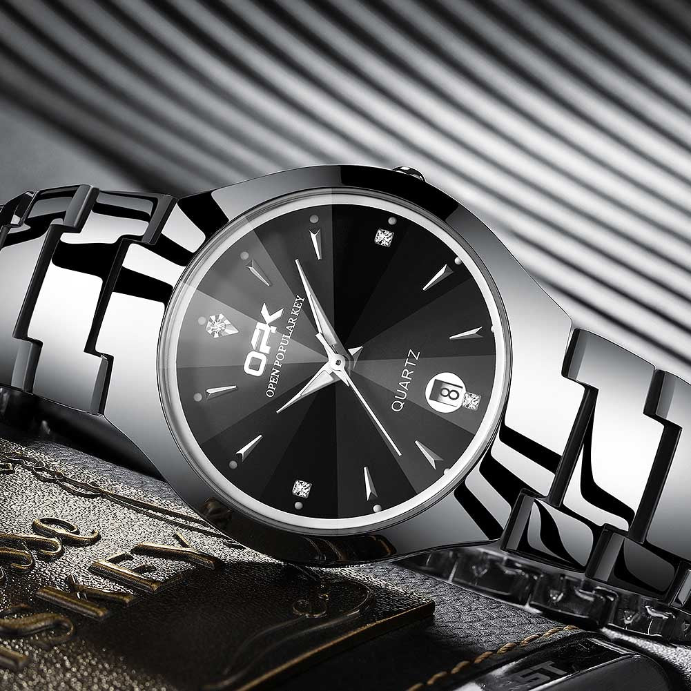 Luxury Dress Wristwatches Waterproof Luminous Auto Date