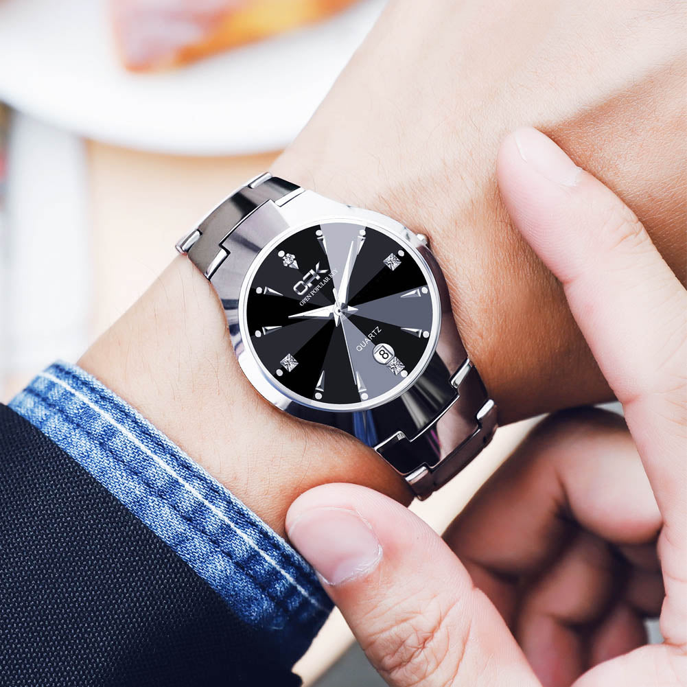 Luxury Dress Wristwatches Waterproof Luminous Auto Date