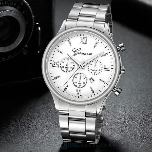 Black Wrist Watch Men Watches Business Fashion New Wristwatch with Calendar
