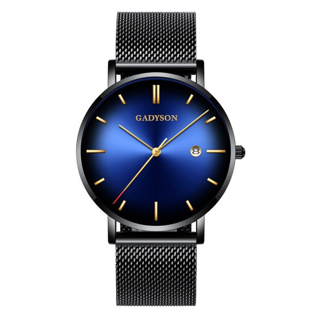 Wrist Watch  Clock Steel Business Classic Quartz Watch For Men
