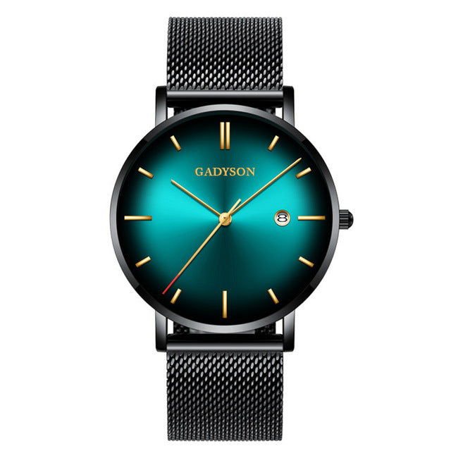 Wrist Watch  Clock Steel Business Classic Quartz Watch For Men