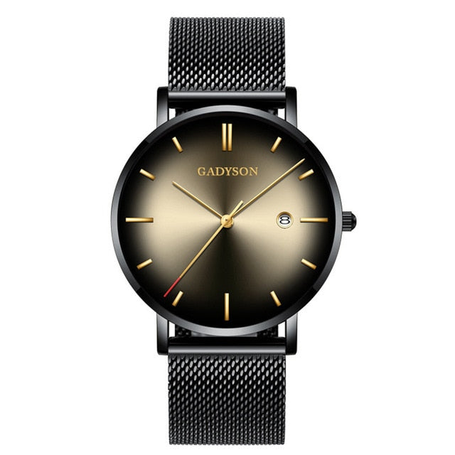 Wrist Watch  Clock Steel Business Classic Quartz Watch For Men