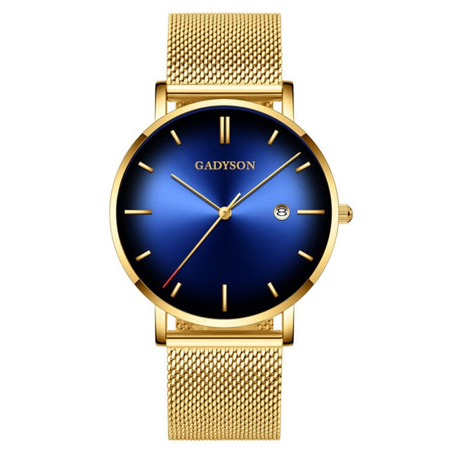 Wrist Watch  Clock Steel Business Classic Quartz Watch For Men