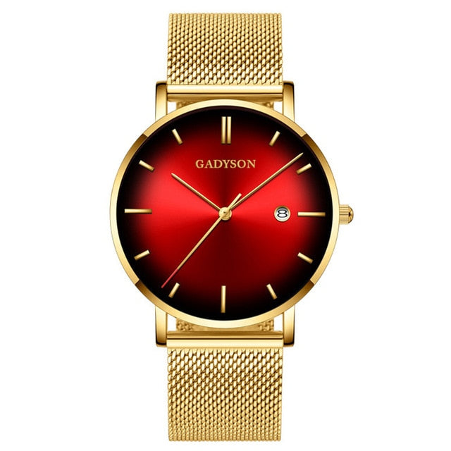 Wrist Watch  Clock Steel Business Classic Quartz Watch For Men