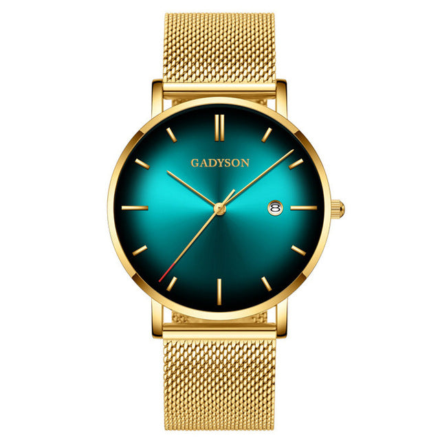 Wrist Watch  Clock Steel Business Classic Quartz Watch For Men