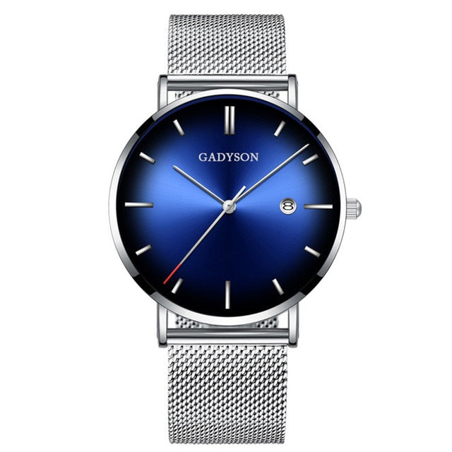 Wrist Watch  Clock Steel Business Classic Quartz Watch For Men
