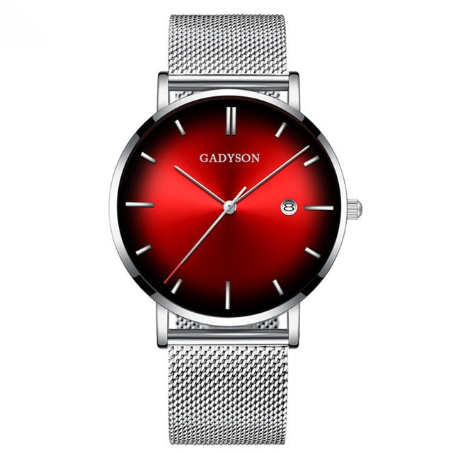Wrist Watch  Clock Steel Business Classic Quartz Watch For Men