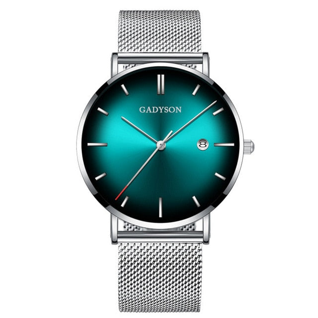 Wrist Watch  Clock Steel Business Classic Quartz Watch For Men