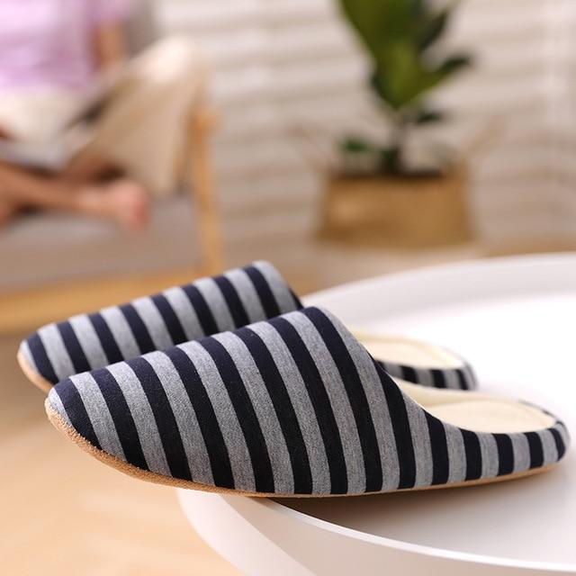 Cotton Home Slippers Cute Slippers Winter Warm Plush Indoor Slipper men Warm Soft Bottom Shoes