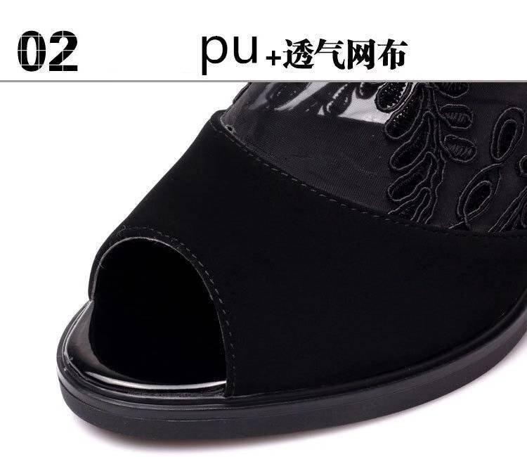 Summer sandals mesh open toe sexy heels women shoes in Europe and America 2020