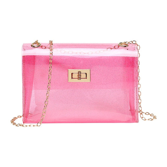Fashion Women Bags Transparent PVC Clear Jelly Bag