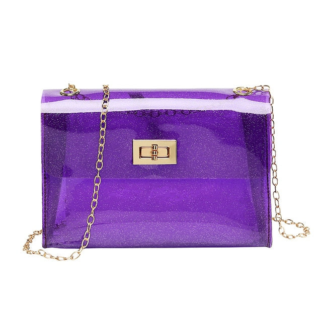 Fashion Women Bags Transparent PVC Clear Jelly Bag