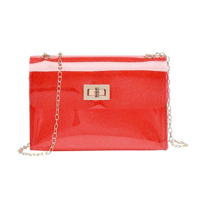 Fashion Women Bags Transparent PVC Clear Jelly Bag