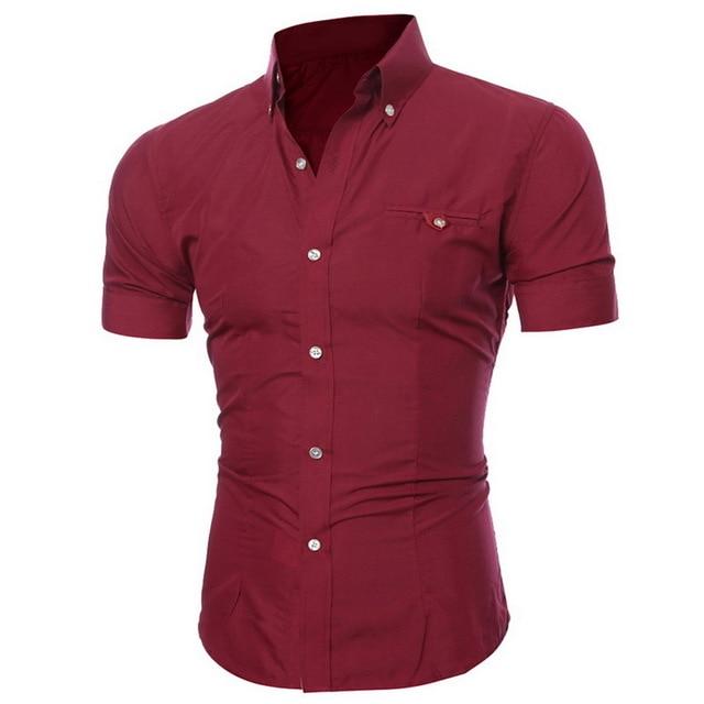 New Summer Fashion Sexy V-Neck Solid Color Buttons Blouse Casual