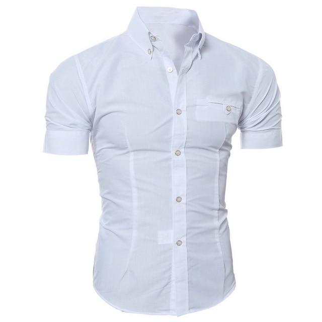 New Summer Fashion Sexy V-Neck Solid Color Buttons Blouse Casual