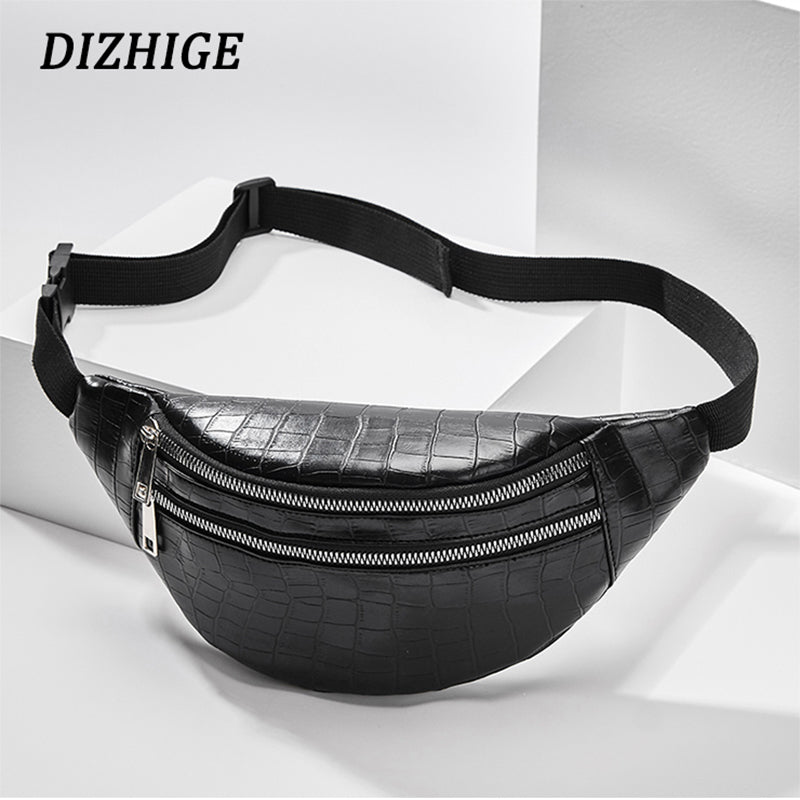 crocodile chest bag