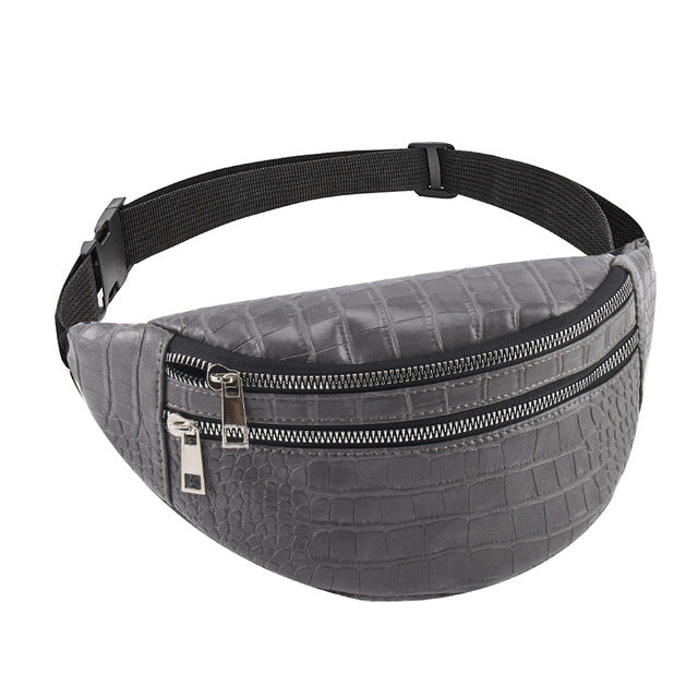 crocodile chest bag