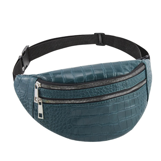 crocodile chest bag