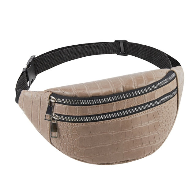 crocodile chest bag