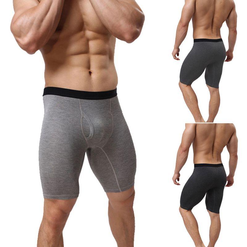 Men's Plus Size Quick Dry Athletic Compression Shorts Mid-Rise Breathable Cotton Sport