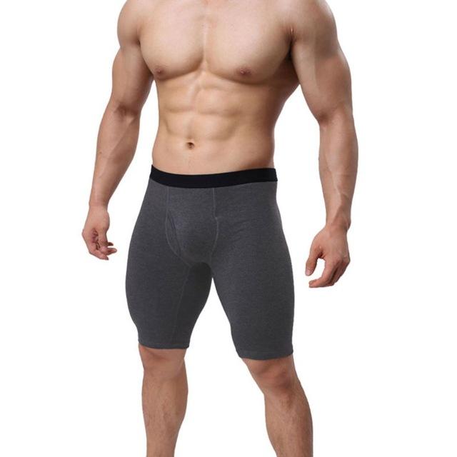Men's Plus Size Quick Dry Athletic Compression Shorts Mid-Rise Breathable Cotton Sport