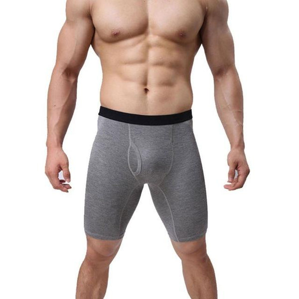 Men's Plus Size Quick Dry Athletic Compression Shorts Mid-Rise Breathable Cotton Sport