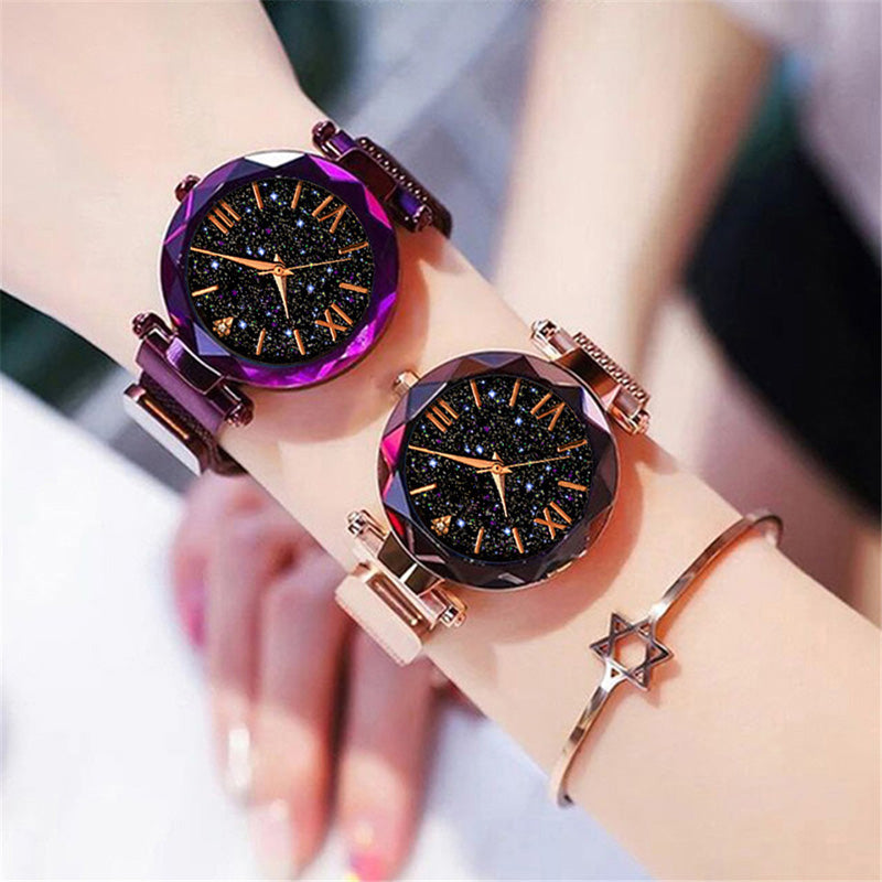Magnetic Starry Sky Ladies Watch Quartz Wristwatch