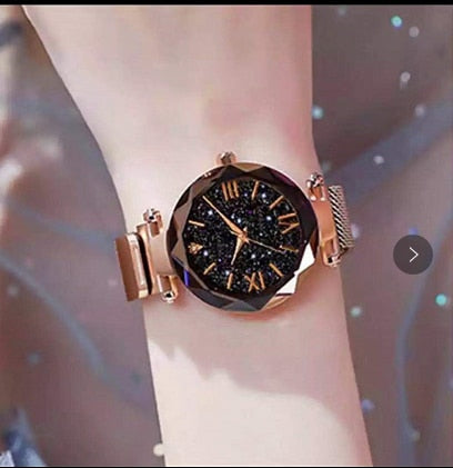 Magnetic Starry Sky Ladies Watch Quartz Wristwatch