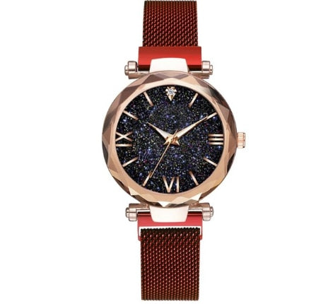 Magnetic Starry Sky Ladies Watch Quartz Wristwatch