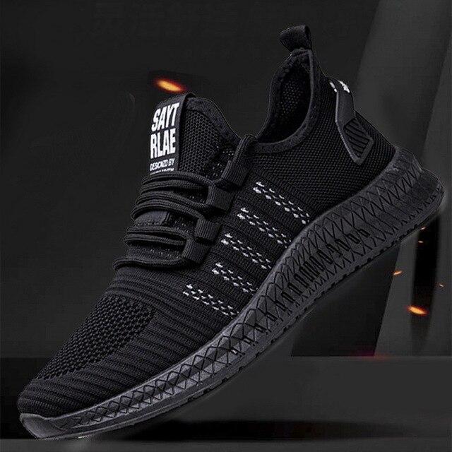 Sneakers Flat New Casual Shoes Comfortable Men Footwear Breathable Mesh Sport