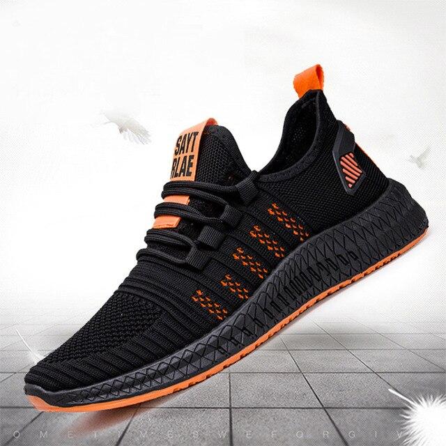Sneakers Flat New Casual Shoes Comfortable Men Footwear Breathable Mesh Sport