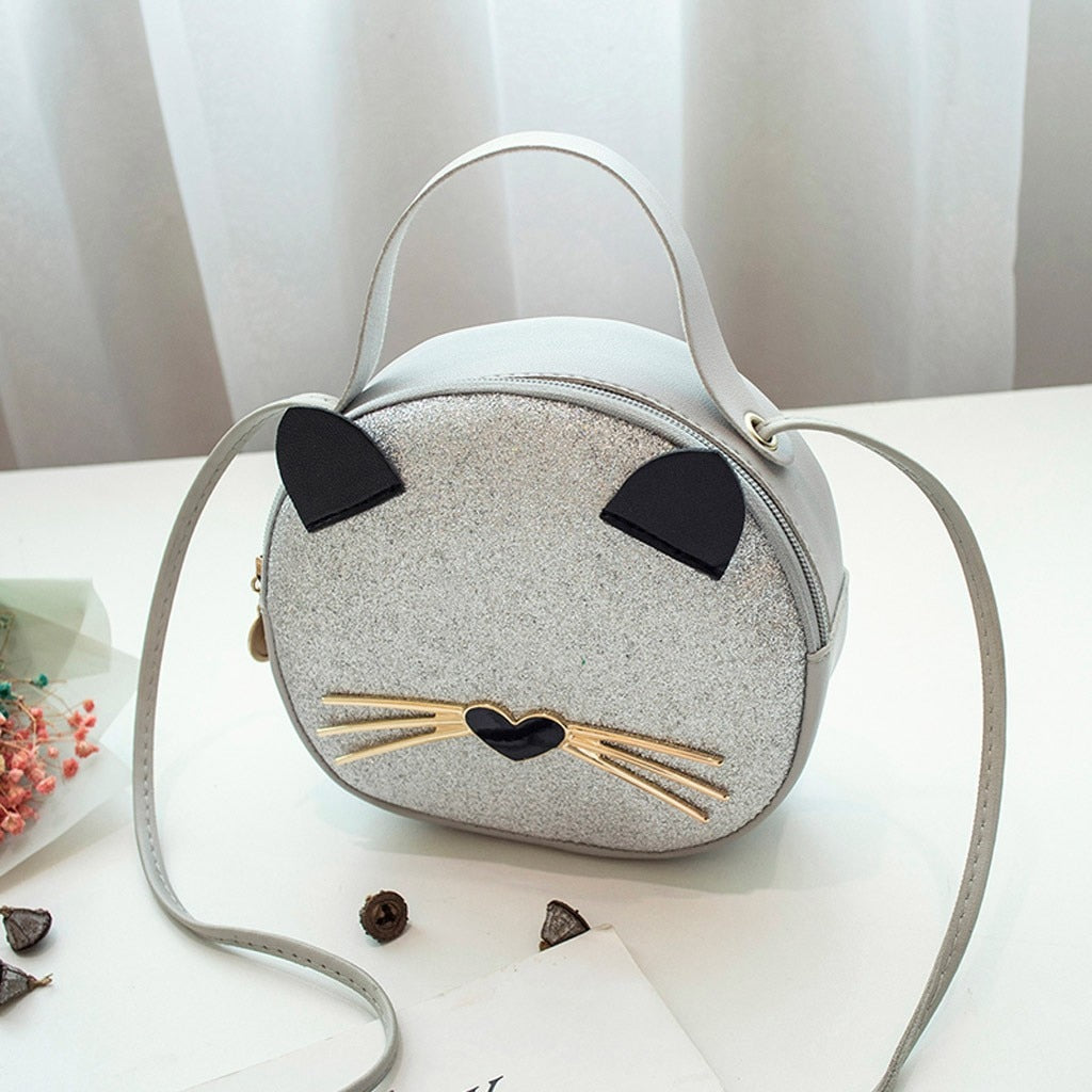 Mini Cross-body women bag Leather Sequin Shoulder Bag