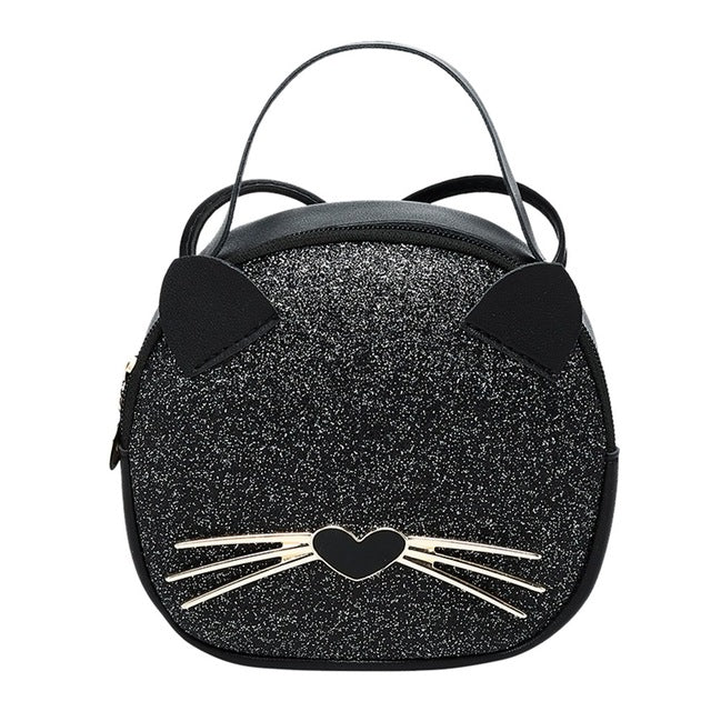 Mini Cross-body women bag Leather Sequin Shoulder Bag