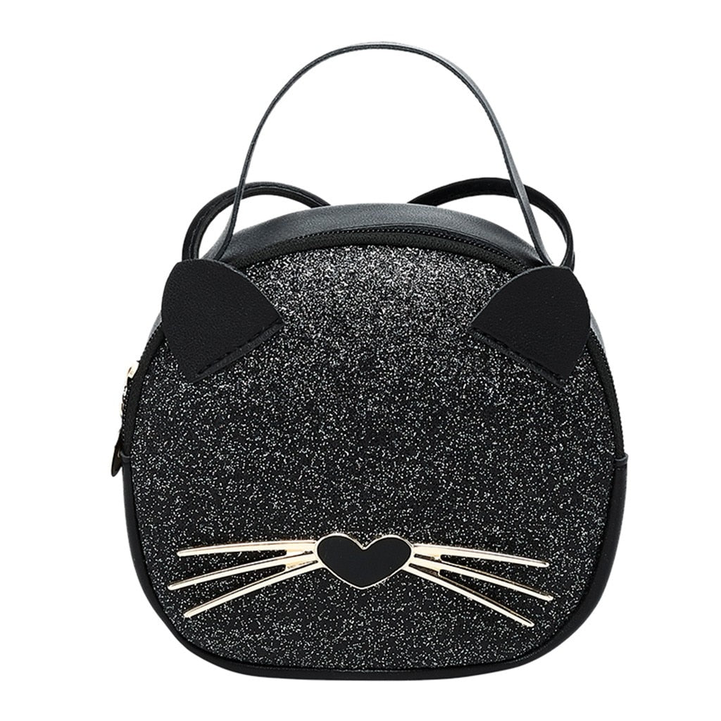 Mini Cross-body women bag Leather Sequin Shoulder Bag
