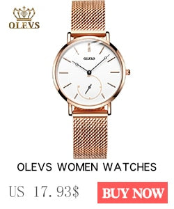 Fashion casual Luxury Dress Genuine Brown Leather Waterproof Wristwatch for Lady