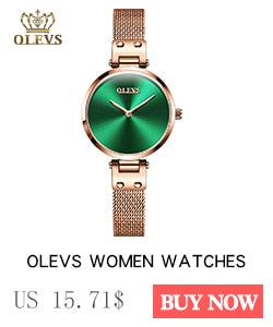 Fashion casual Luxury Dress Genuine Brown Leather Waterproof Wristwatch for Lady