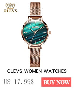 Fashion casual Luxury Dress Genuine Brown Leather Waterproof Wristwatch for Lady