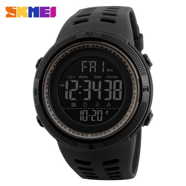Fashion Sport Watch Men Clock Multifunction Alarm Chrono 5Bar Waterproof Digital Watch