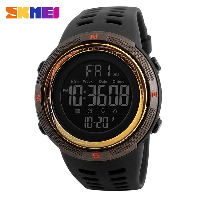 Fashion Sport Watch Men Clock Multifunction Alarm Chrono 5Bar Waterproof Digital Watch