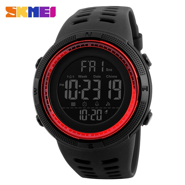 Fashion Sport Watch Men Clock Multifunction Alarm Chrono 5Bar Waterproof Digital Watch