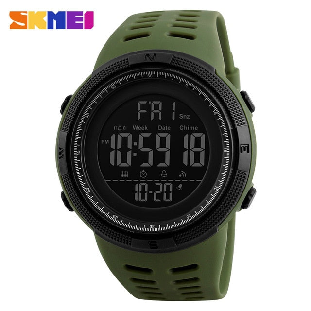 Fashion Sport Watch Men Clock Multifunction Alarm Chrono 5Bar Waterproof Digital Watch