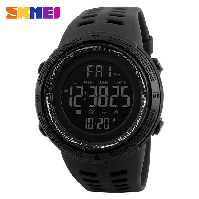 Fashion Sport Watch Men Clock Multifunction Alarm Chrono 5Bar Waterproof Digital Watch
