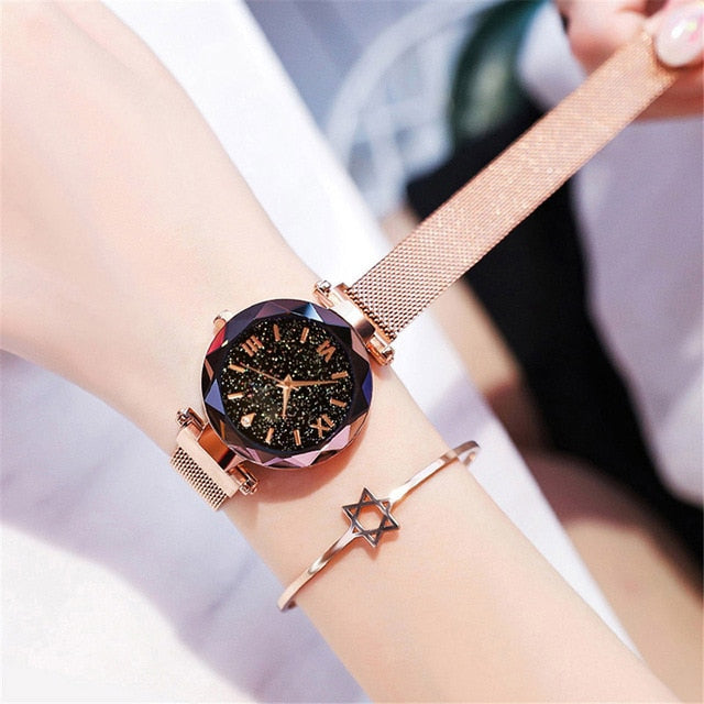 Magnetic Starry Sky Clock Quartz