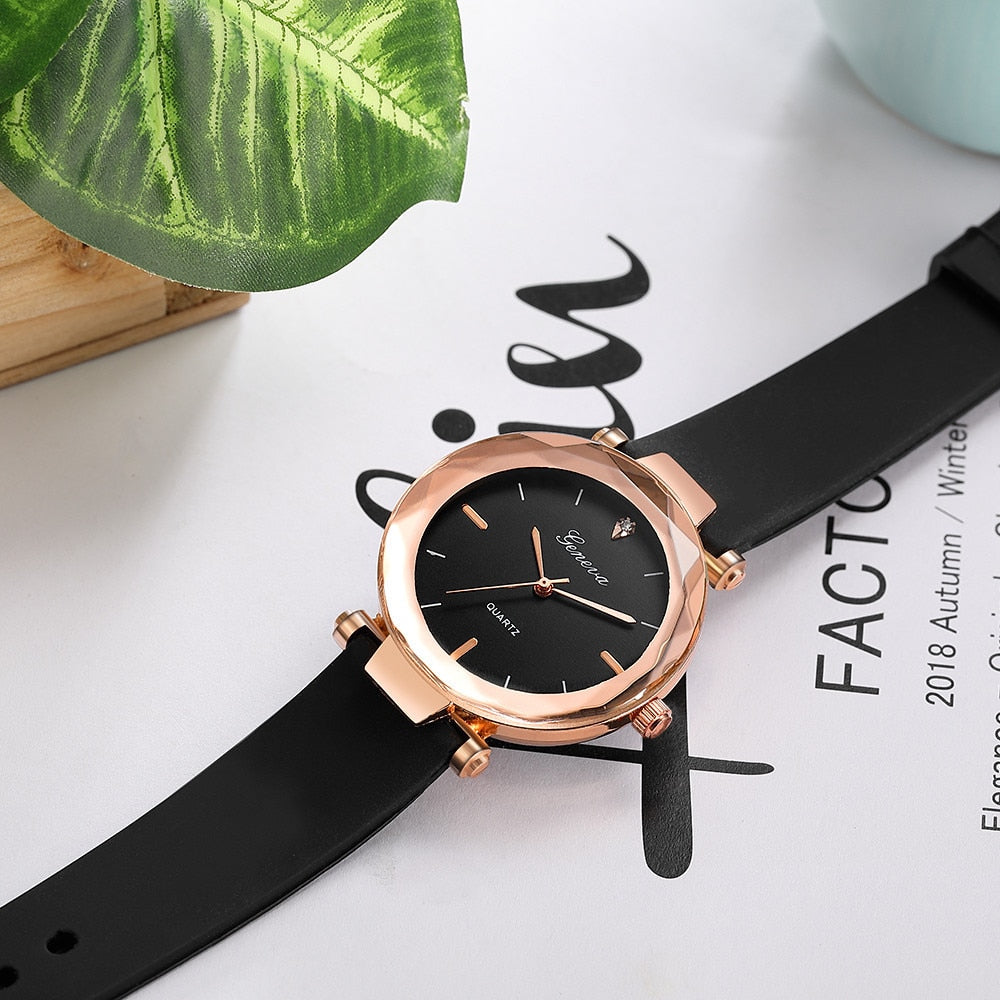 Newest Luxury Brand Geneva Watch Silica Quartz Waterproof
